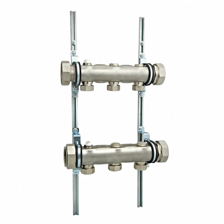 Магистральный коллектор 2” из нержавеющей стали 108 контуров. 54110